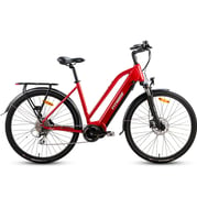 FitNord Ava 500 Compact Elcykel, röd (630 Wh batteri)  med ytterligare ett års garanti