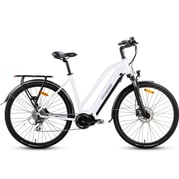 FitNord Ava 500 Compact Elcykel, vit (630 Wh batteri)  med ytterligare ett års garanti