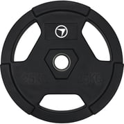 FitNord Viktskiva 25kg, Tri-Grip Black