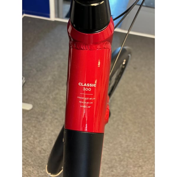 **OUTLET STOCKHOLM** FitNord Classic 300 Elcykel, Röd, 48CM