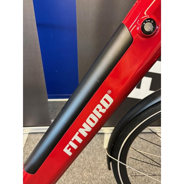 **OUTLET STOCKHOLM** FitNord Classic 300 Elcykel, Röd, 48CM