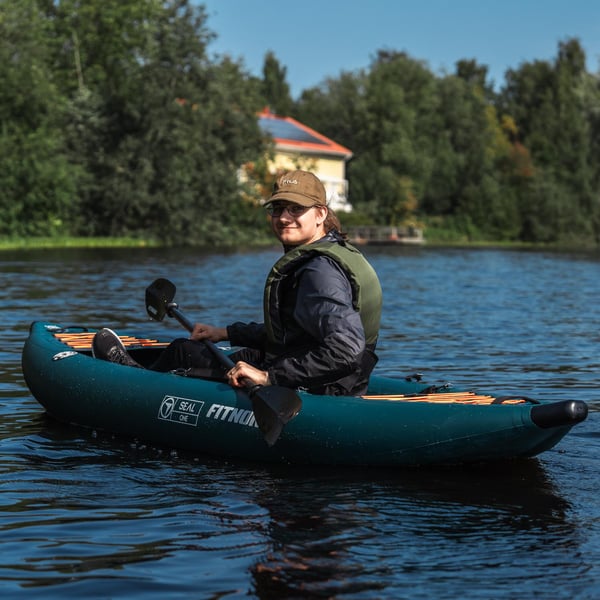 FitNord Seal One ensitsig kajak, mörkgrön