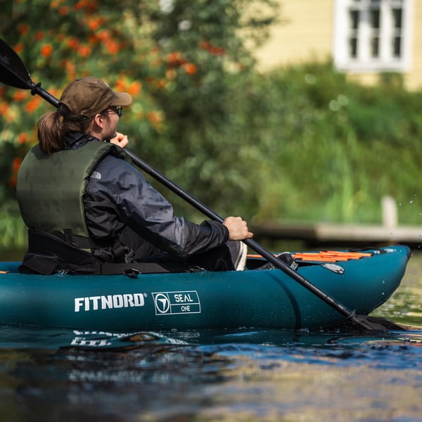 FitNord Seal One ensitsig kajak, mörkgrön