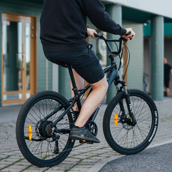 FitNord Ranger Urban Jr Elmountainbike, svart (360 Wh batteri)