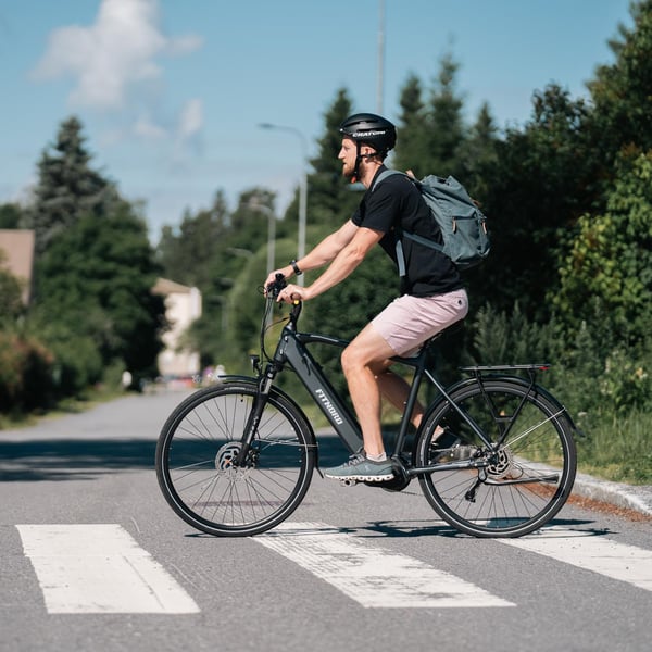 FitNord Venture 500 Elcykel 2024, svart (612 Wh)  med ytterligare ett års garanti