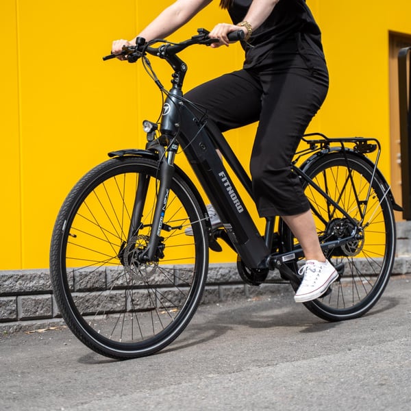 FitNord Ava 300 Elcykel 2024, svart (720 Wh batteri)