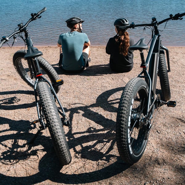 FitNord Rumble 300 Elfatbike 2024, svart (720 Wh batteri) 