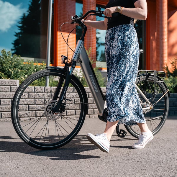 FitNord Classic 500 Elcykel 2024, röd (612 Wh batteri)