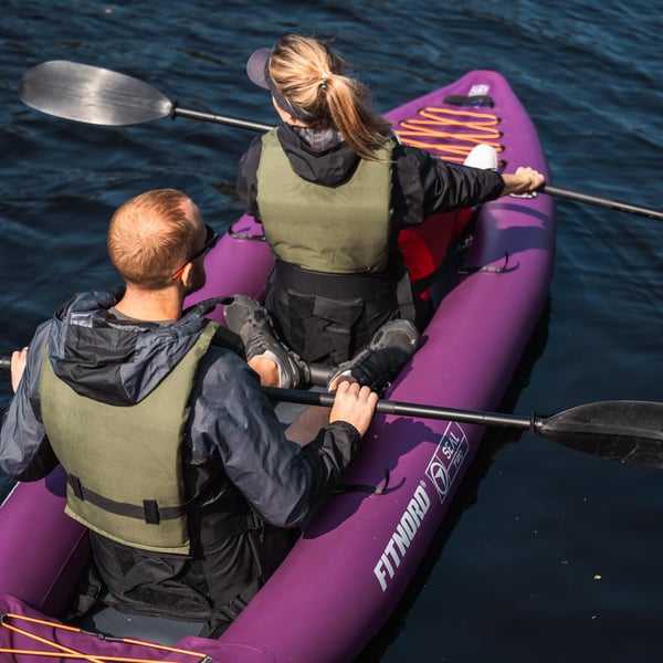 FitNord Seal Two tvåsitsig kajak, mörkgrön