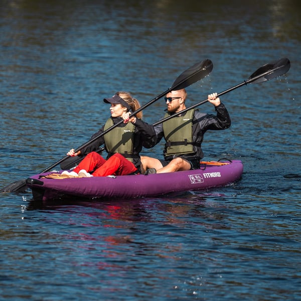 FitNord Seal Two tvåsitsig kajak, mörklila