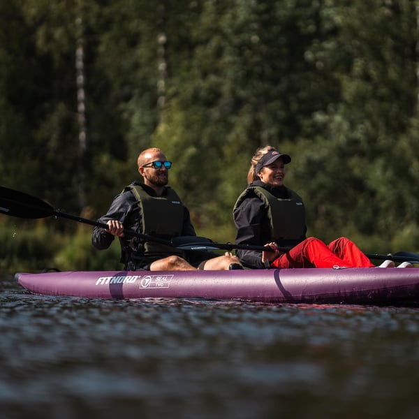 FitNord Seal Two tvåsitsig kajak, mörkgrön