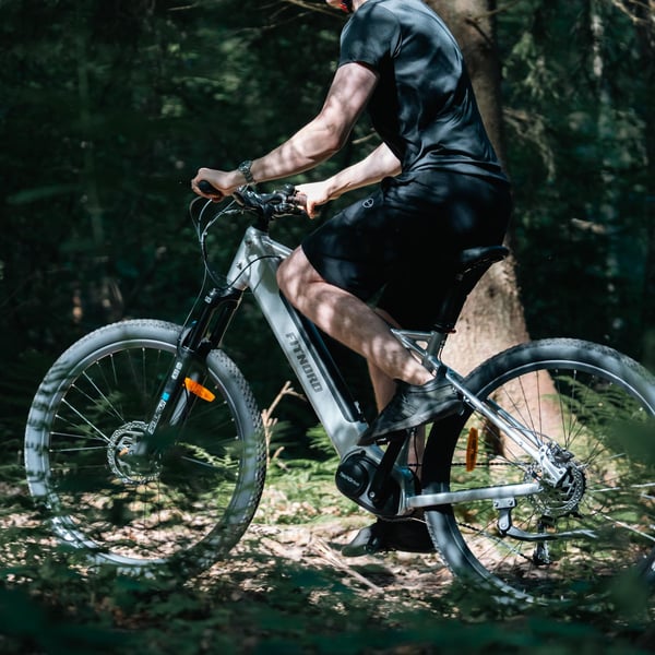 FitNord Ranger 500 Elmountainbike 2024, silver (612 Wh batteri)