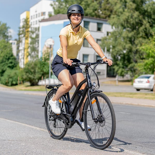 FitNord Ava 200 Elcykel, svart (540 Wh batteri)  med ytterligare ett års garanti