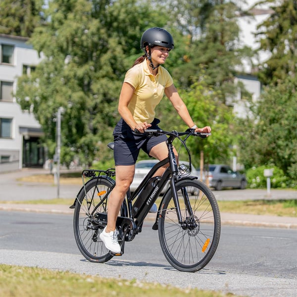 FitNord Ava 200 Elcykel, svart (540 Wh batteri)  med ytterligare ett års garanti