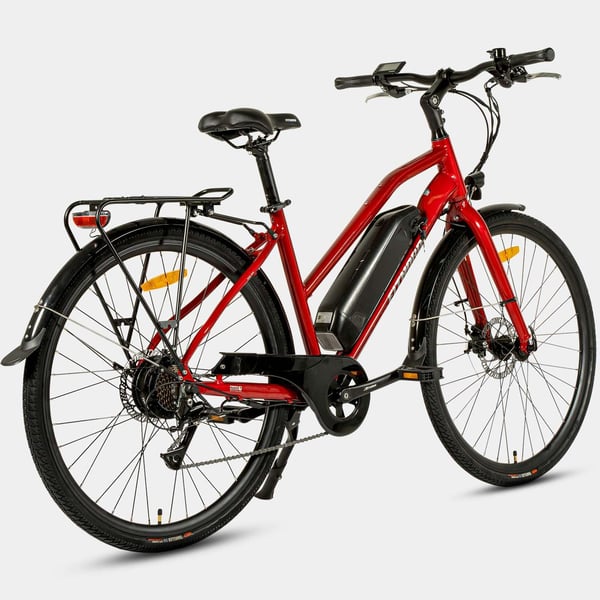 FitNord Ava 200 Elcykel 2024, röd (540 Wh batteri)