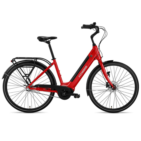 FitNord Classic 300 Elcykel 2024, röd (489,6 Wh batteri) 