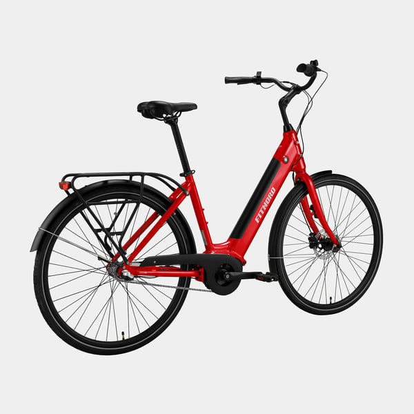 FitNord Classic 300 Elcykel 2024, röd (489,6 Wh batteri) 