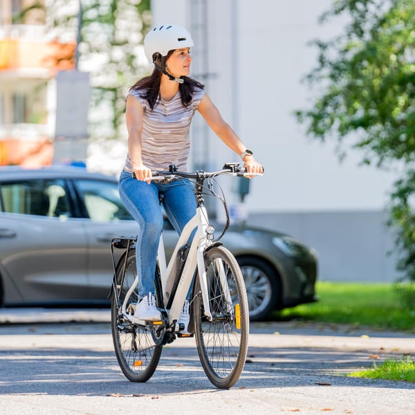 FitNord Ava 200 Elcykel, vit (540 Wh batteri)  med ytterligare ett års garanti