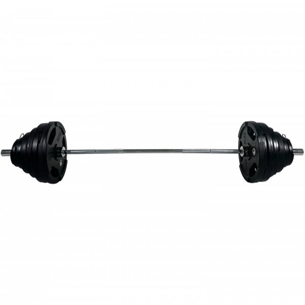 Skivstångspaket 175kg Tri Grip Black, FitNord