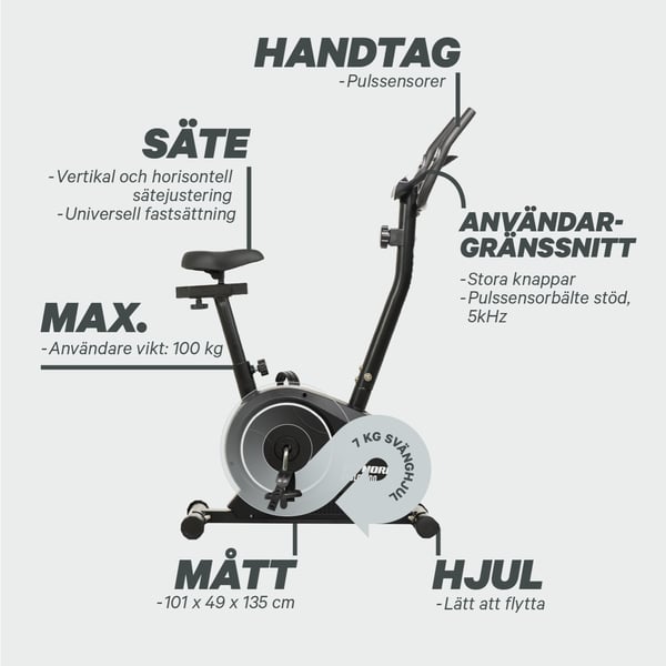 FitNord Cyclo 100 Motionscykel