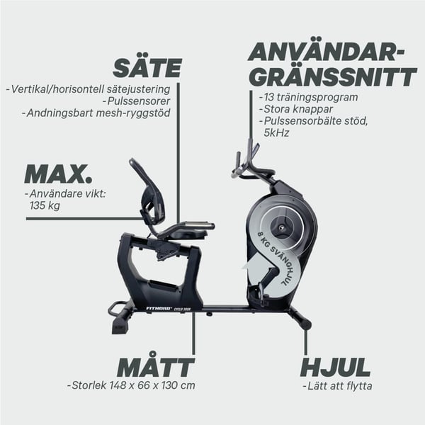 FitNord Cyclo 300R Sittcykel