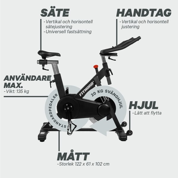 FitNord Racer 500 Spinningcykel