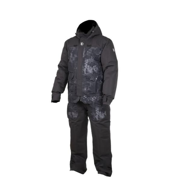 Snow Fox ICE-LITE 2-delad värmeoverall camo/svart