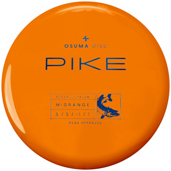 Osuma Frisbee Golf disc Sleek-Ultrium Pike, midrange