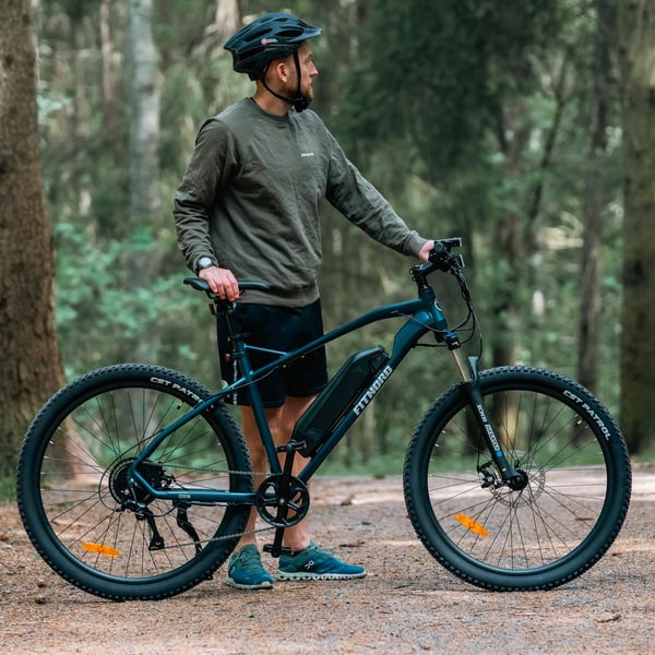 FitNord Ranger 200 Elmountainbike 2024, blå (540 Wh batteri)