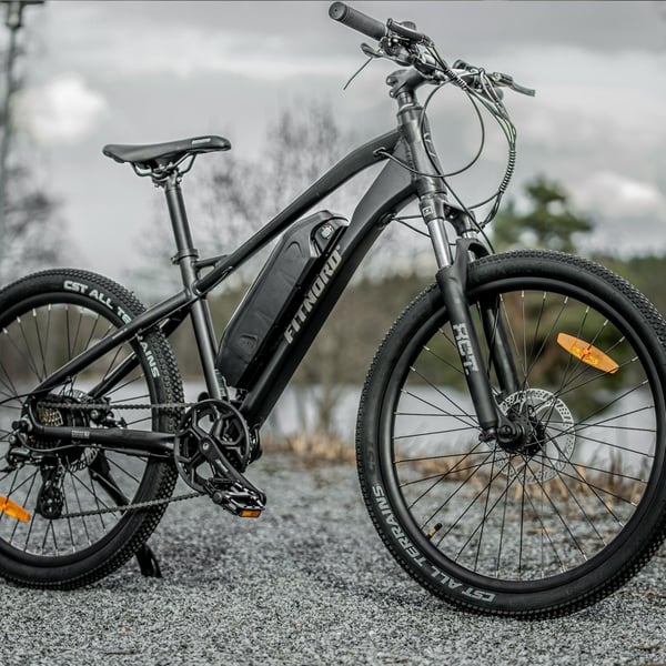 FitNord Ranger Jr Elmountainbike 2023, svart (360 Wh batteri)