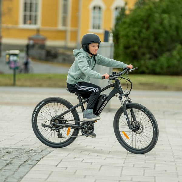 FitNord Ranger Jr Elmountainbike 2023, svart (360 Wh batteri)