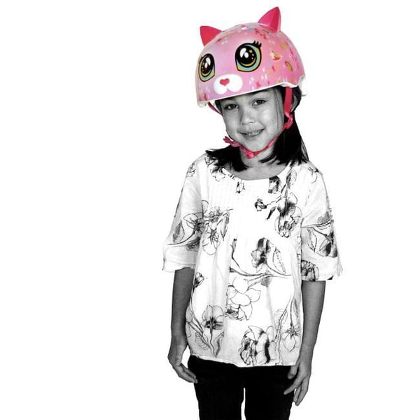 Raskullz Toddler Astro Cat FS cykelhjälm barn 48–52, rosa