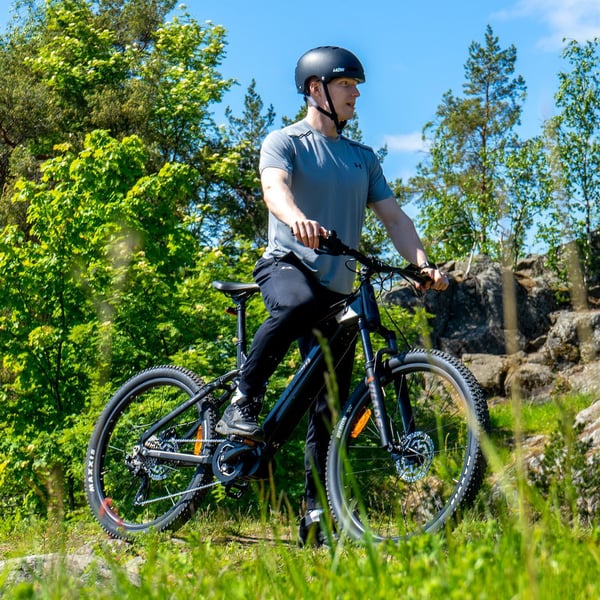 FitNord Ranger 700FS heldämpad Elmountainbike 2023, mintgrön (720 Wh batteri)