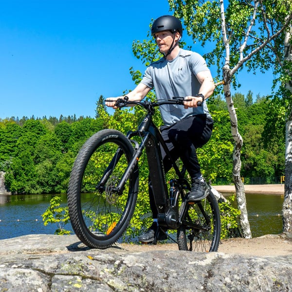 FitNord Ranger 700FS heldämpad Elmountainbike 2023, mintgrön (720 Wh batteri)