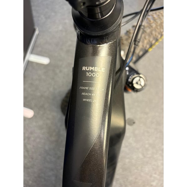 **OUTLET STOCKHOLM** FitNord Rumble 1000 Elfatbike, svart (882 Wh batteri), 53CM, 2023 model