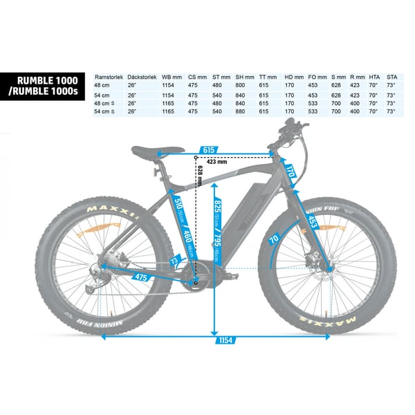 FitNord Rumble 1000 FatBike 26