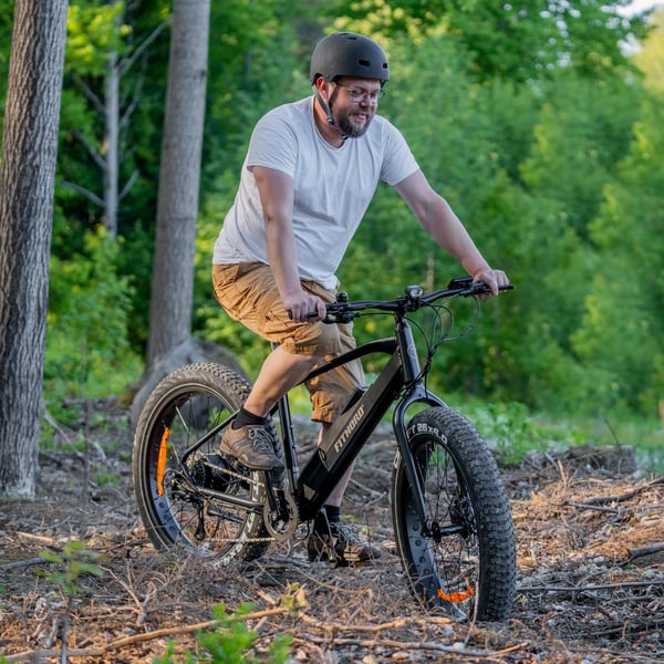 FitNord Rumble 300 Elfatbike 2023, svart (720 Wh batteri)