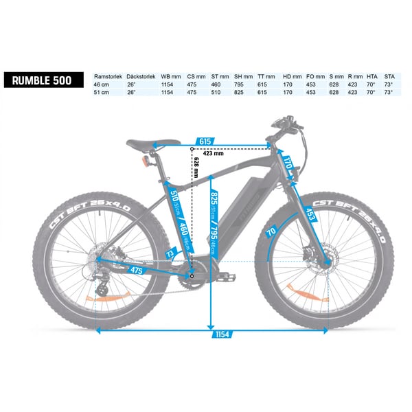 FitNord Rumble 500 FatBike 26