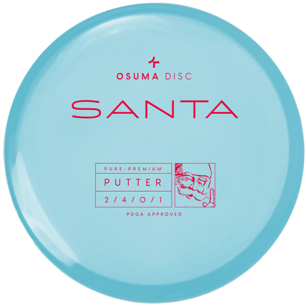 Osuma Frisbee Golf disc Pure-Premium Santa, putter