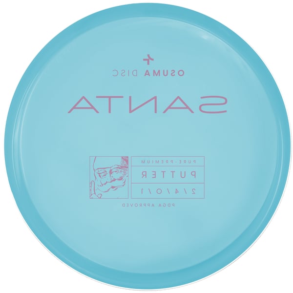 Osuma Frisbee Golf disc Pure-Premium Santa, putter