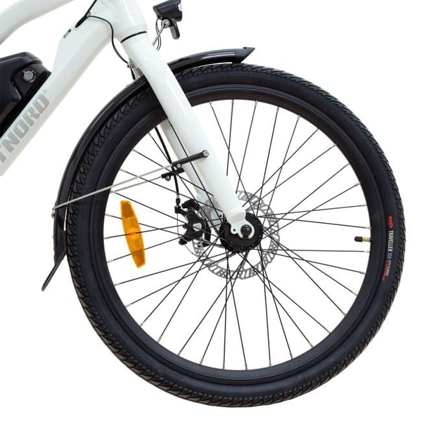 FitNord Ava Urban Elcykel, vit (360 Wh batteri)