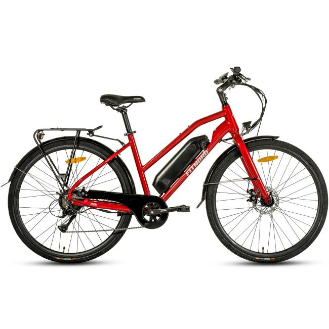 FitNord Ava 200 Elcykel röd (540 Wh batteri)