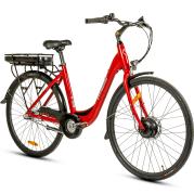 FitNord Classic 200 Elcykel, röd (540 Wh batteri)  med ytterligare ett års garanti