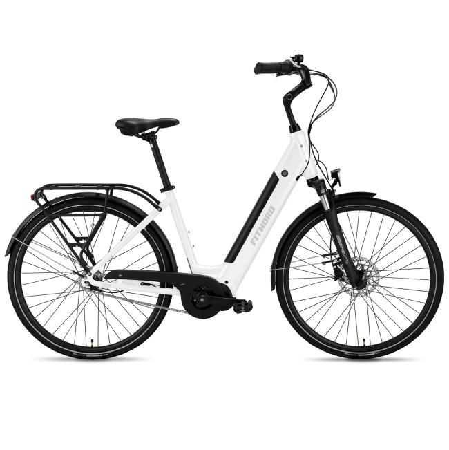 FitNord Classic 500 Elcykel 2024 vit (612 Wh batteri)