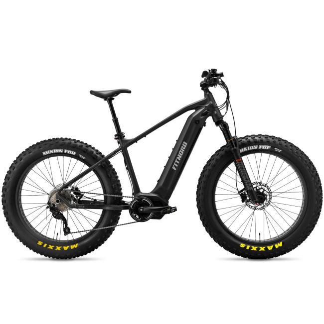 FitNord Rumble 1000 Elfatbike 2024, svart (856,8 Wh batteri)