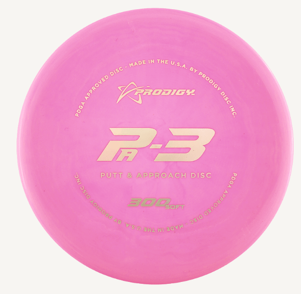 Prodigy Disc PA-3 300 mjuk Putter Frisbee golf Rosa