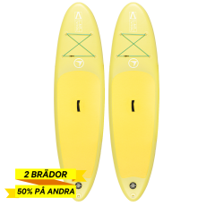 Dubbelpaket: 2 st FitNord Aqua Lite SUP-brädeset, gul