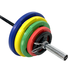 FitNord Skivstångspaket 127,5 kg Tri Grip Olympic