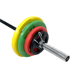 FitNord Skivstångspaket 87,5 kg Tri Grip Olympic