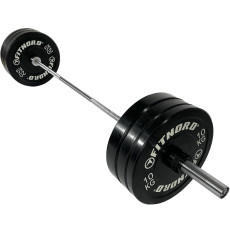 FitNord Skivstångspaket Bumper PRO 120kg